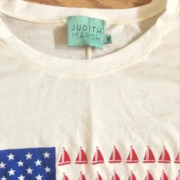 EUC Judith March Oversized American Sailboat T-Shirt, Size M - Picture 3 of 5